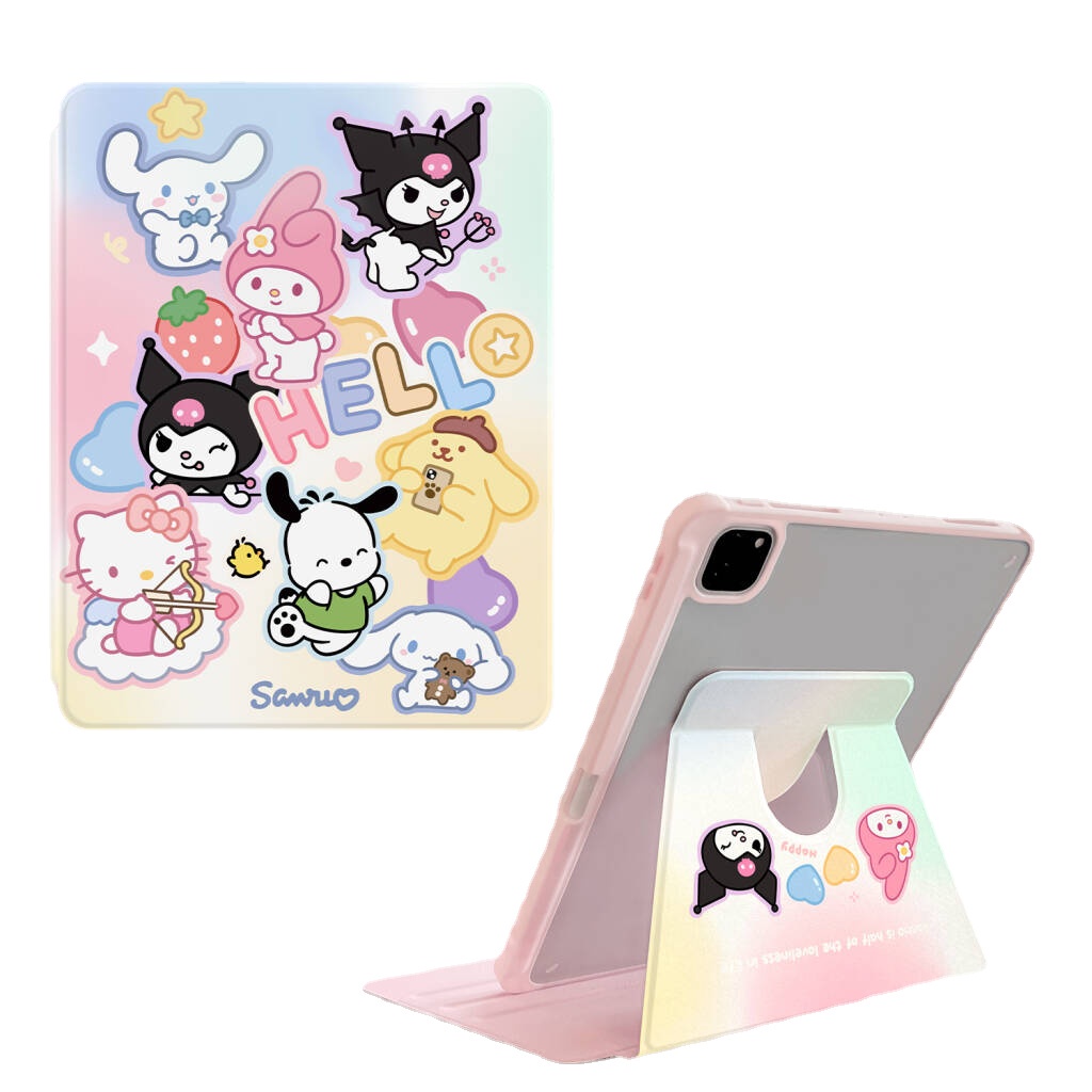SANRIO Ốp Máy Tính Bảng Cho iPad10th 2022 Mini6 iPad 5 6 7 8 9 Air Air1 Air2 Air3 Air4 Air5 10.9 "Pro10.5 IPad10.2" Pro11 Pro12.9 2018 2020 2021