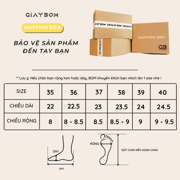 Giày Sục Thể Thao Nữ Giày BOM Sneaker Lười Độn Đế Hở Gót Dáng Bánh Mì Ulzzang Hàn Quốc Màu 2 Đen Trắng giayBOM B1356 IKU