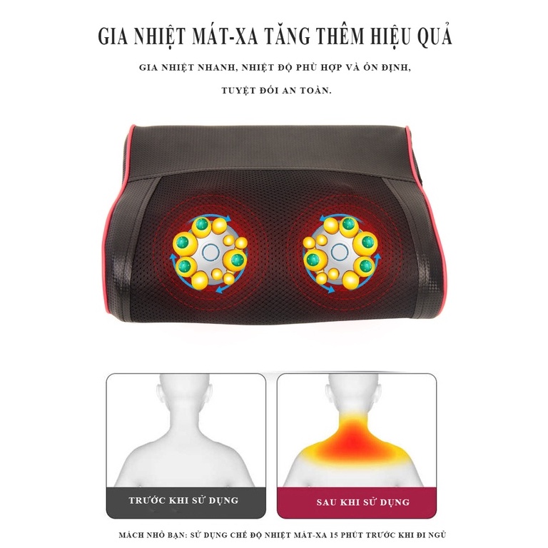 Đệm massage đa năng Máy massage tại nhà Dụng cụ massage lưng thắt lưng cột sống cổ vai gáy-FU201