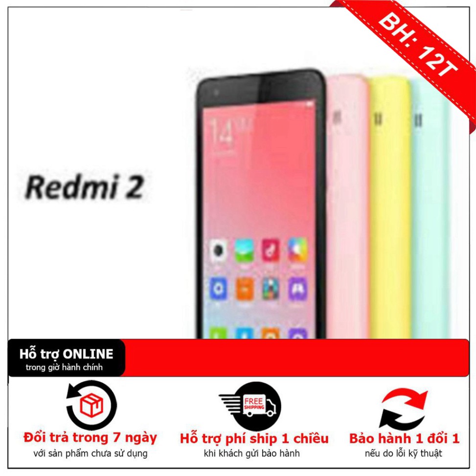 HÓT XẢ LỖ điện thoại Xiaomi Redmi 2 2 sim zin mới Chính hãng, full zalo-FB-Youtube HÓT XẢ LỖ