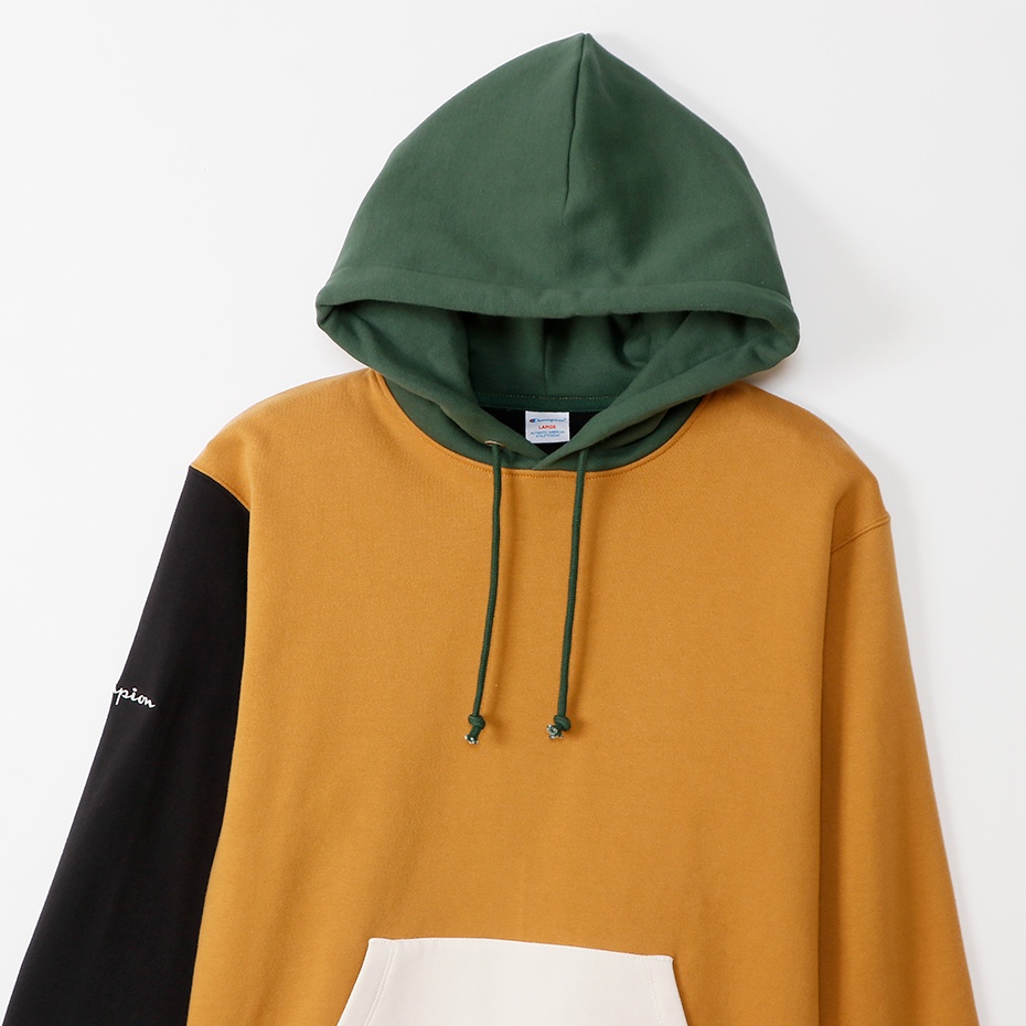 Áo Hoodies Champion JP Pullover Sweatshirt Màu Vàng Camel CMPC3U101CAM