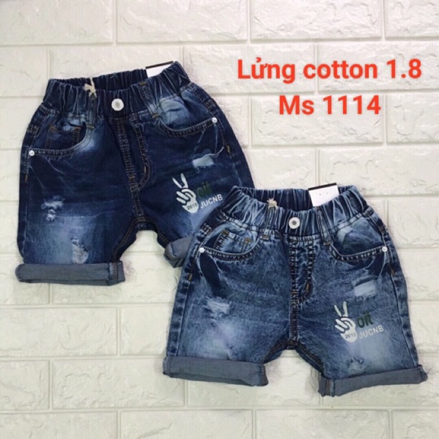 [ XẢ HÀNG ] quần jean lửng lưng thun cho bé trai, chất jean đẹp, mềm, mát, co dãn