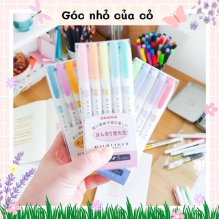 Set bút zebra mildliner chính hãng trang trí sổ tay , planner gocnhocuaco0 VPP0112