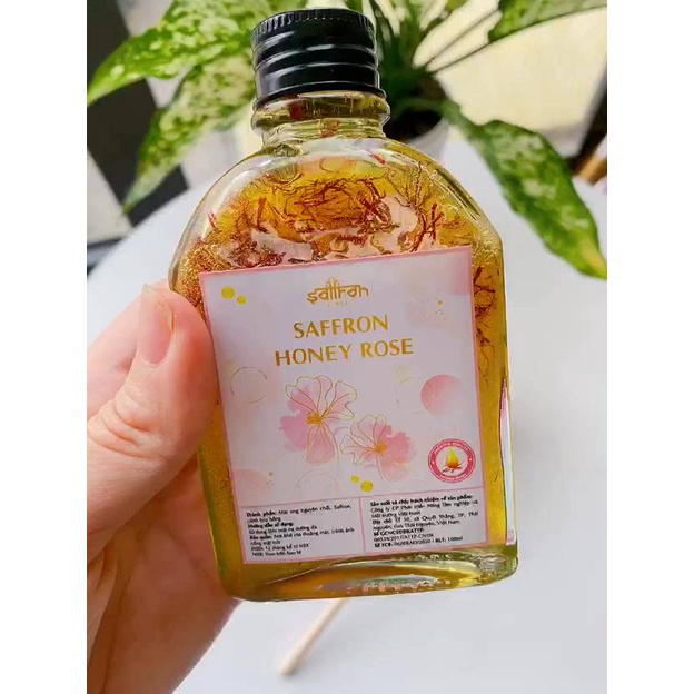 Set quà Saffron ngâm mật ong 130gr thương hiệu Saffron Việt Nam