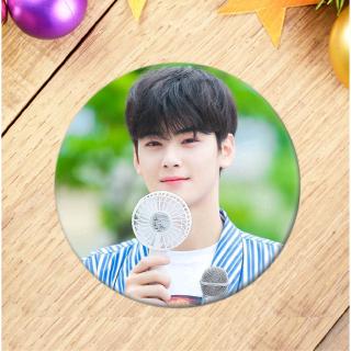 ASTRO Round Badge Brooch Pin