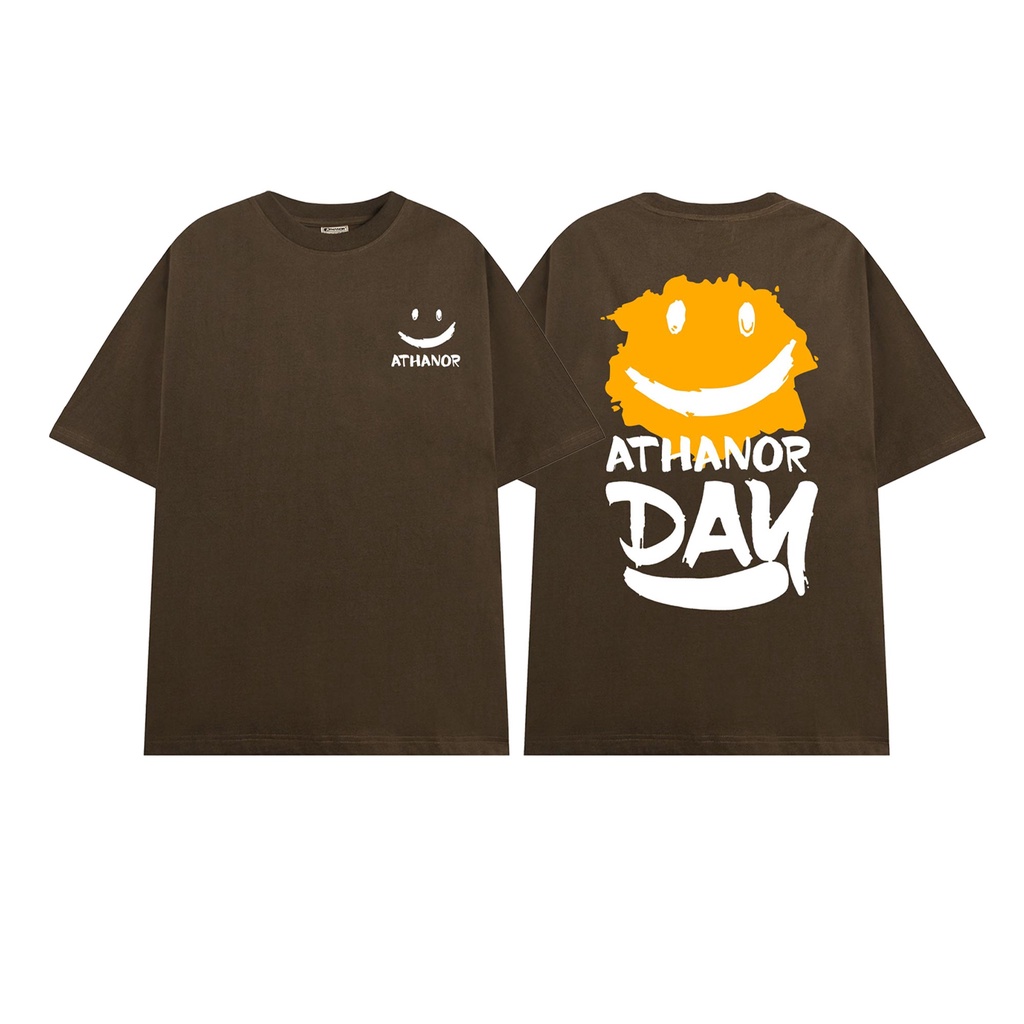 Áo oversize nam ATHANOR form rộng tay lỡ chất cotton 100% mẫu DAY