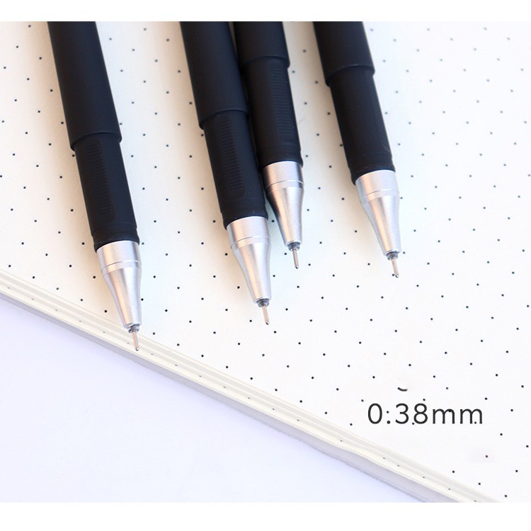 Bút gel nước mực đen ngòi 0.38mm luyện viết chữ đẹp chữ ký