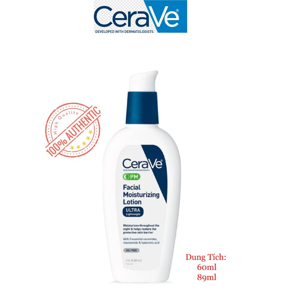 Kem dưỡng ẩm ban đêm Cerave Facial Moisturizing Lotion 60ml/89ml