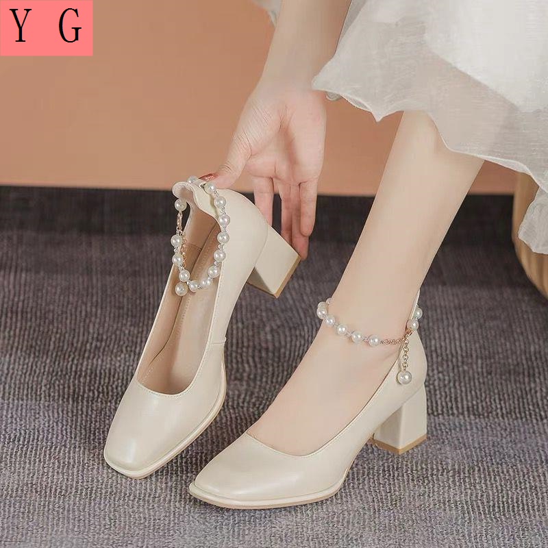 Giày Cao Gót Mary Jane Phong Cách Mới 2022 Dễ Phối Đồ Cho Nữ