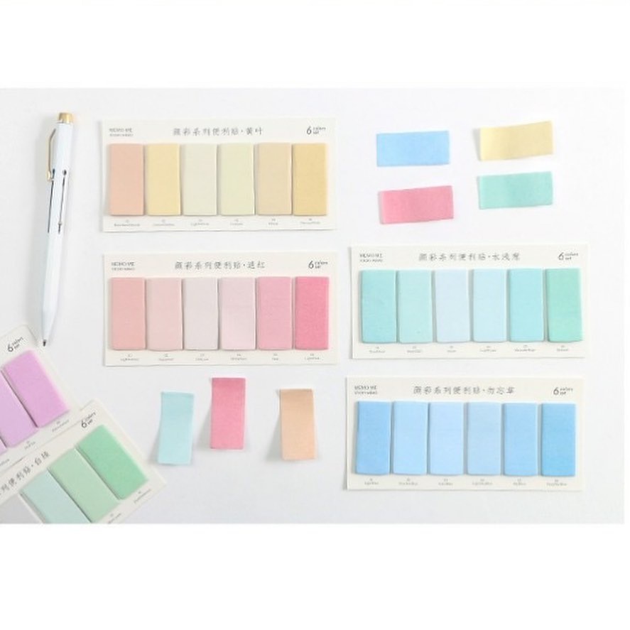 Giấy note đánh dấu trang màu pastel dễ thương