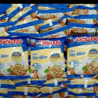 10 gói cháo gấu đỏ gà hoặc thịt băm ( 10gói * 50g )