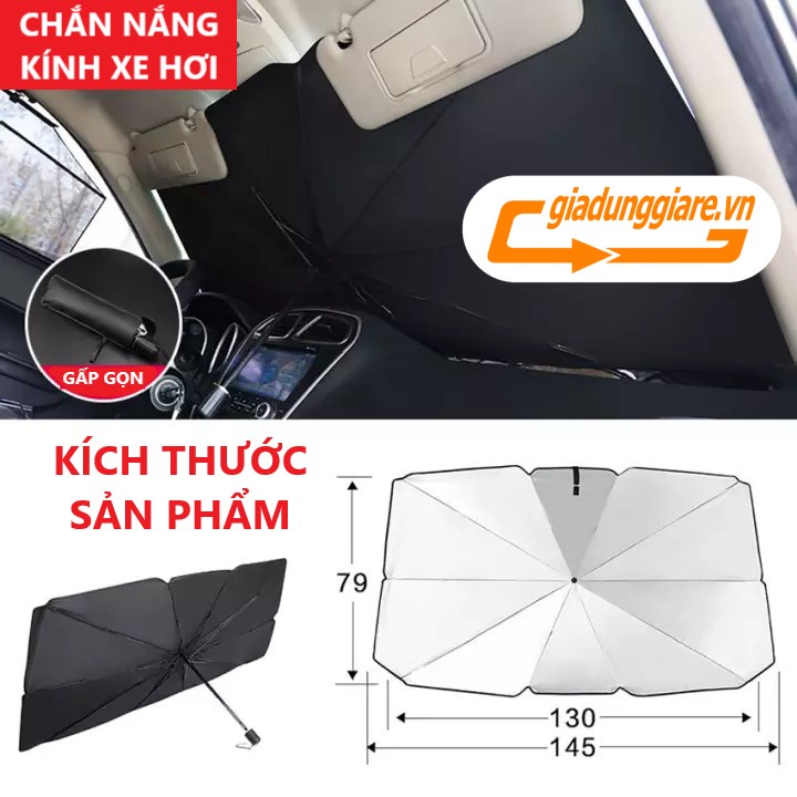 Ô DÙ CHẮN NẮNG KÍNH LÁI Ô TÔ xe hơi bảo vệ nội thất chống tia UV giảm nhiệt độ xe hiệu quả và tiện dụng - giadunggiare