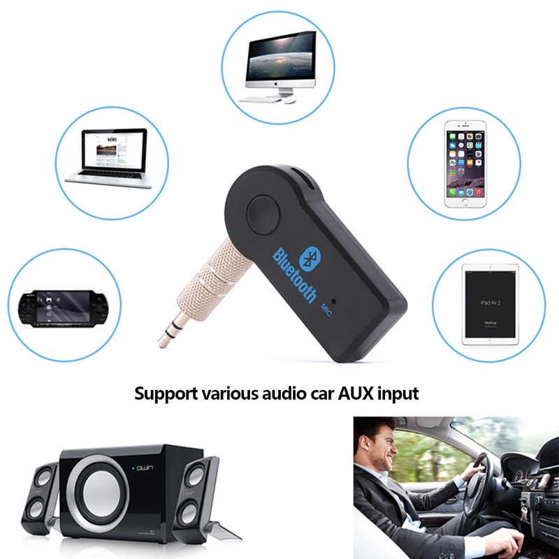 1 Thiết Bị Nhận Tín Hiệu bluetooth Cho Xe Ô Tô