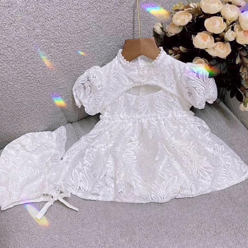Váy công chúa ren mềm sang xịn mịn cho bé từ 3 --> 13kg