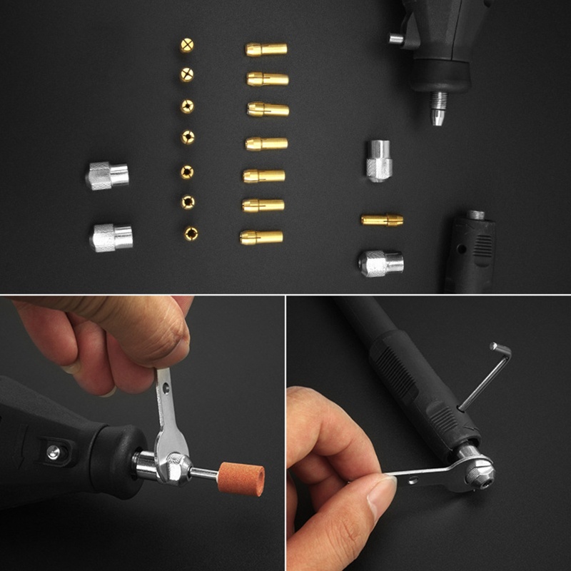 Đầu Kẹp Kẹp Mũi Khoan Bằng Đồng Thau Kích Thước 1 / 8 &quot;x 2 3 / 32&quot; x 2 1 / 16 &quot;x 2 1 / 32&quot; x 2