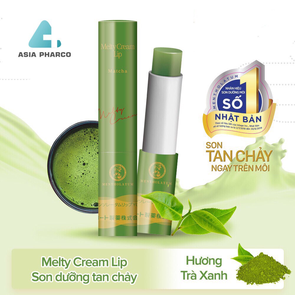 Son tan chảy dưỡng môi chống nắng Mentholatum Melty Cream Lip SPF25, PA+++ (2.4g)