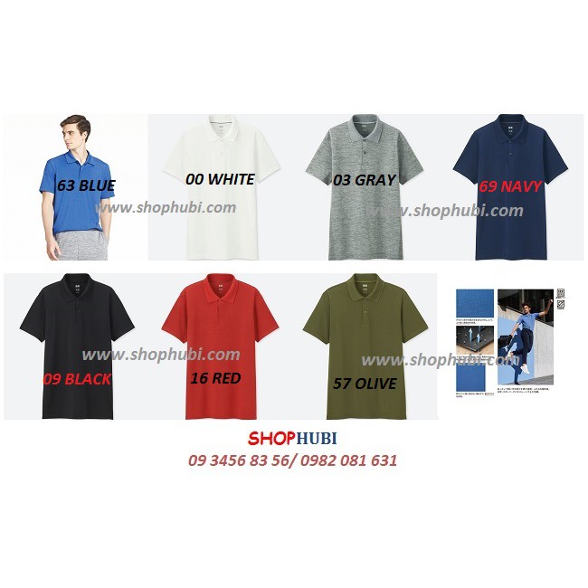 Áo thể thao tập Tennis Uniqlo Nhật 2018