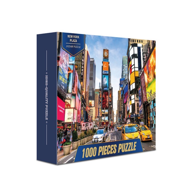 Tranh Ghép Xếp Hình 1000 Miếng Jigsaw Puzzle, Quảng trường Thời Đại - Time Square - New York Plaza (Kích thước 70x50 cm)