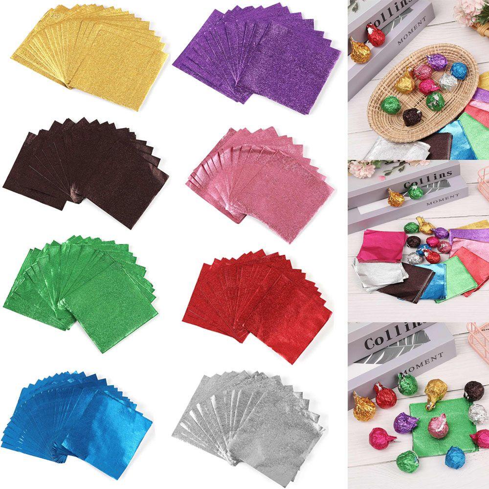 Set 100 Lá Nhôm Dùng Để Trang Trí Bánh Kẹo Tiện Dụng
