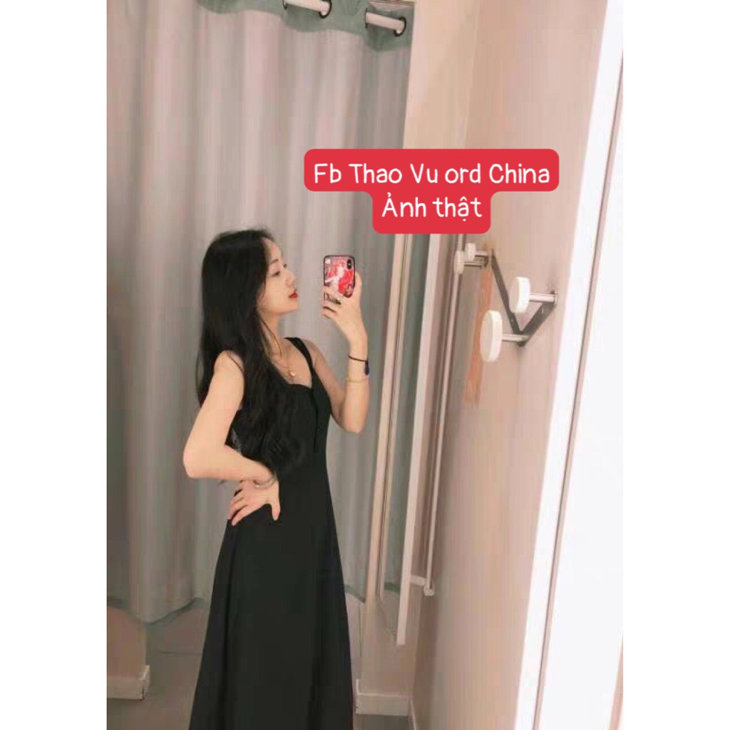Váy Dài Dạng Nhiều Dây Xinh Xắn ⚡️ẢNH THẬT⚡️ Đầm Hai Dây Chất Cotton Cực Mát Dáng Ôm