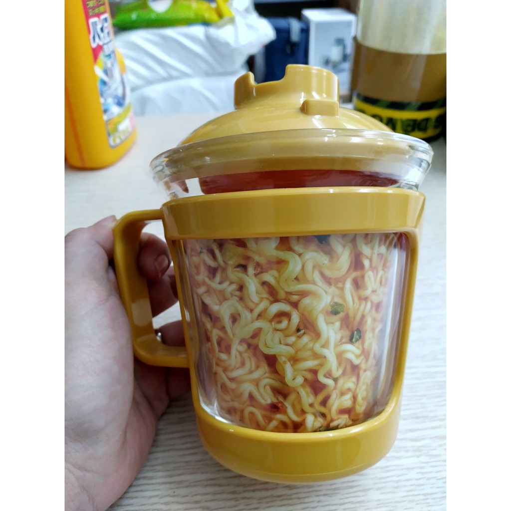 Ly ăn mì/ soup/ cháo thủy tinh chịu nhiệt Lock&amp;Lock Easy Cook 550ml LLG480