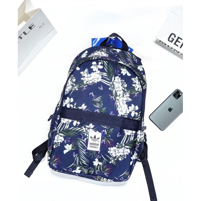 Balo nữ adidas đi học-balo đi làm-balo thời trang -balo laptop vải polyester chống nước flower siêu dễ thương❤️❤️