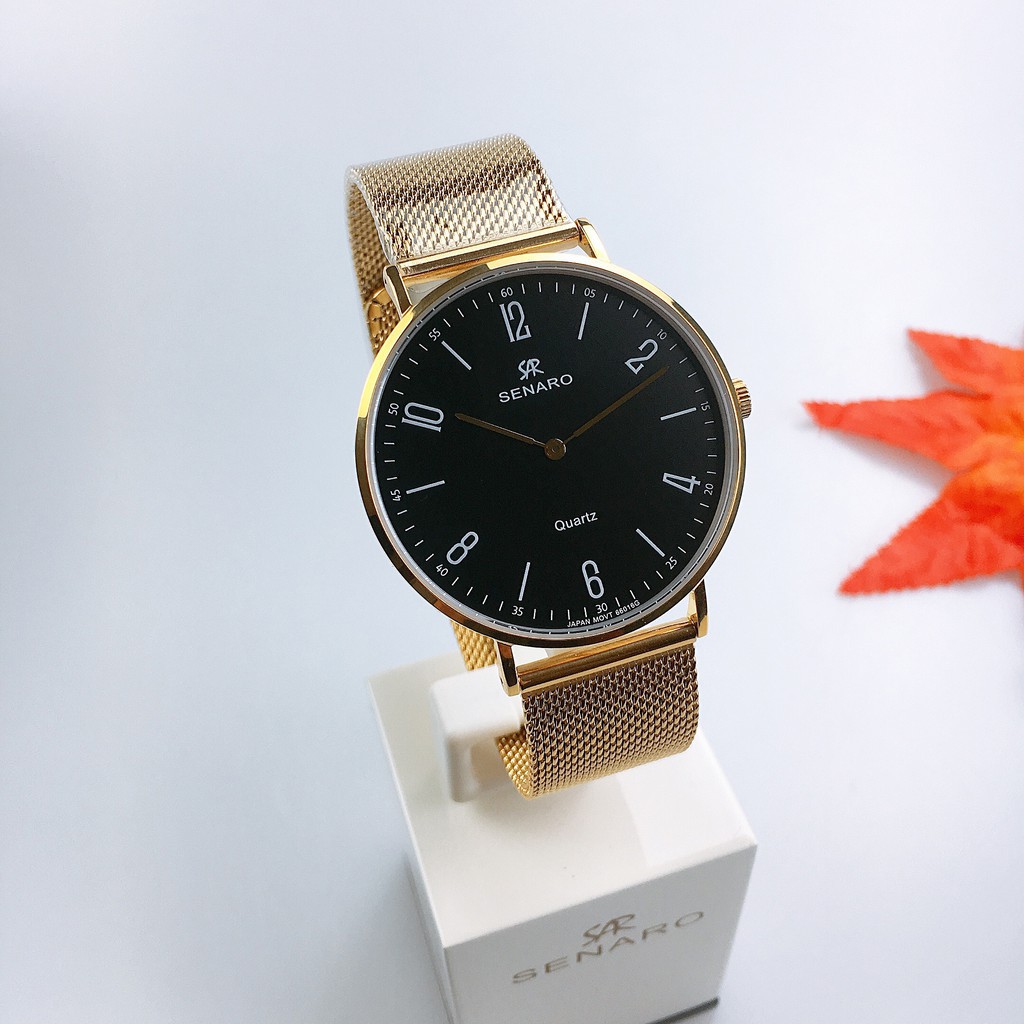 Đồng hồ nam SENARO Classic Every Time 66016GBZ thương hiệu Nhật Bản - LAMY WATCH