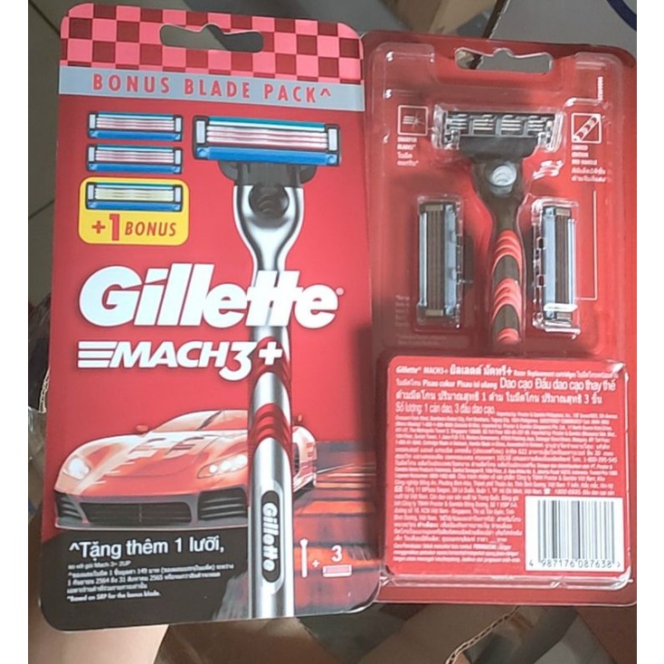 Dao cạo râu Gillette mach3 tặng thêm lưỡi