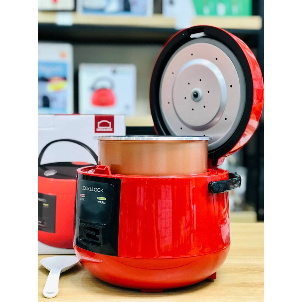 Lock&Lock nồi cơm điện cơ mini EJR431 dung tích 1L- 350W nhỏ xinh phù hợp cho gia đình ít người, chính hãng BH 12 tháng