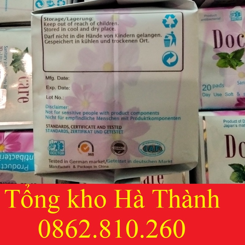 [Chính hãng] Băng Vệ Sinh Doctor Care Hàng Ngày (BVS siêu mỏng siêu thấm)