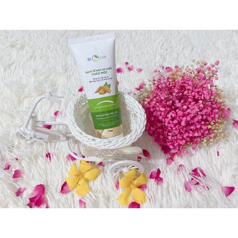 Tẩy Da Chết Thảo Mộc BIOCOS 120ml - Exfoliating Peel Gel Sạch Da, Dưỡng Ẩm, Sáng Mịn | BigBuy360 - bigbuy360.vn