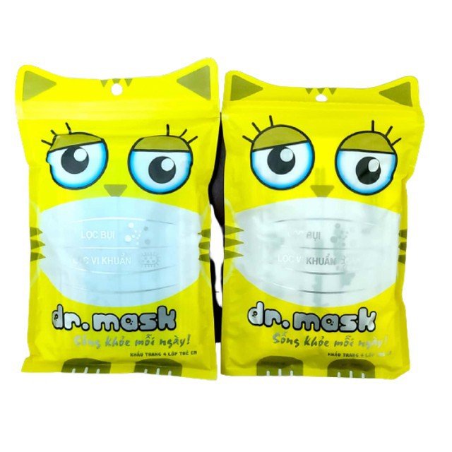 Khẩu Trang Trẻ Em Dr-Mask dòng cao cấp cho bé an toàn nhất thị trường Việt Nam hiện nay Xuất dư XanhHouse