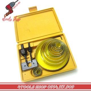 Bộ Khoét Lỗ Tròn-Tạo Lỗ Loa 17 Chi Tiết (Khoét Gỗ, Thạch Cao)
