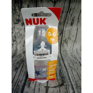 Bình sữa Nuk cổ rộng 150ml, nhựa, núm ty silicon