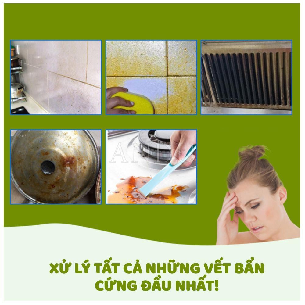 Chai Xịt Tẩy Rửa Dầu Mỡ Đa Năng, Chai Tẩy Rửa Nhà Bếp Kitchen Cleaner 500ml Siêu Sạch