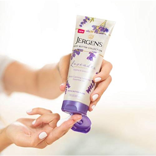 Bơ dưỡng ẩm chứa tinh dầu Jergens Lavender Body Butter Moisturizer with Essential Oil 207ml