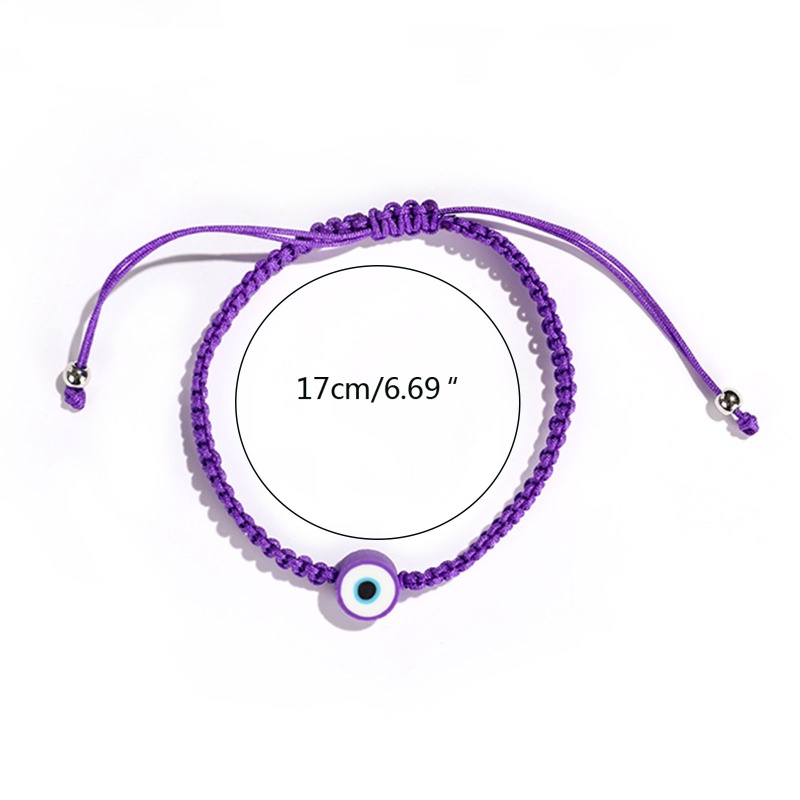 Vòng Tay Dây Bện Mặt Hình Mắt Quỷ Thời Trang Đơn Giản Có Thể Điều Chỉnh