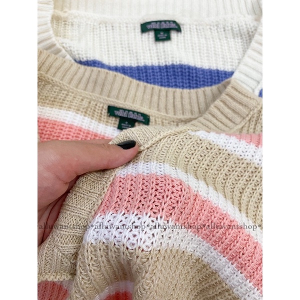 Áo len Wild Fable V-neck Cropped Sweater hàng XK | BigBuy360 - bigbuy360.vn