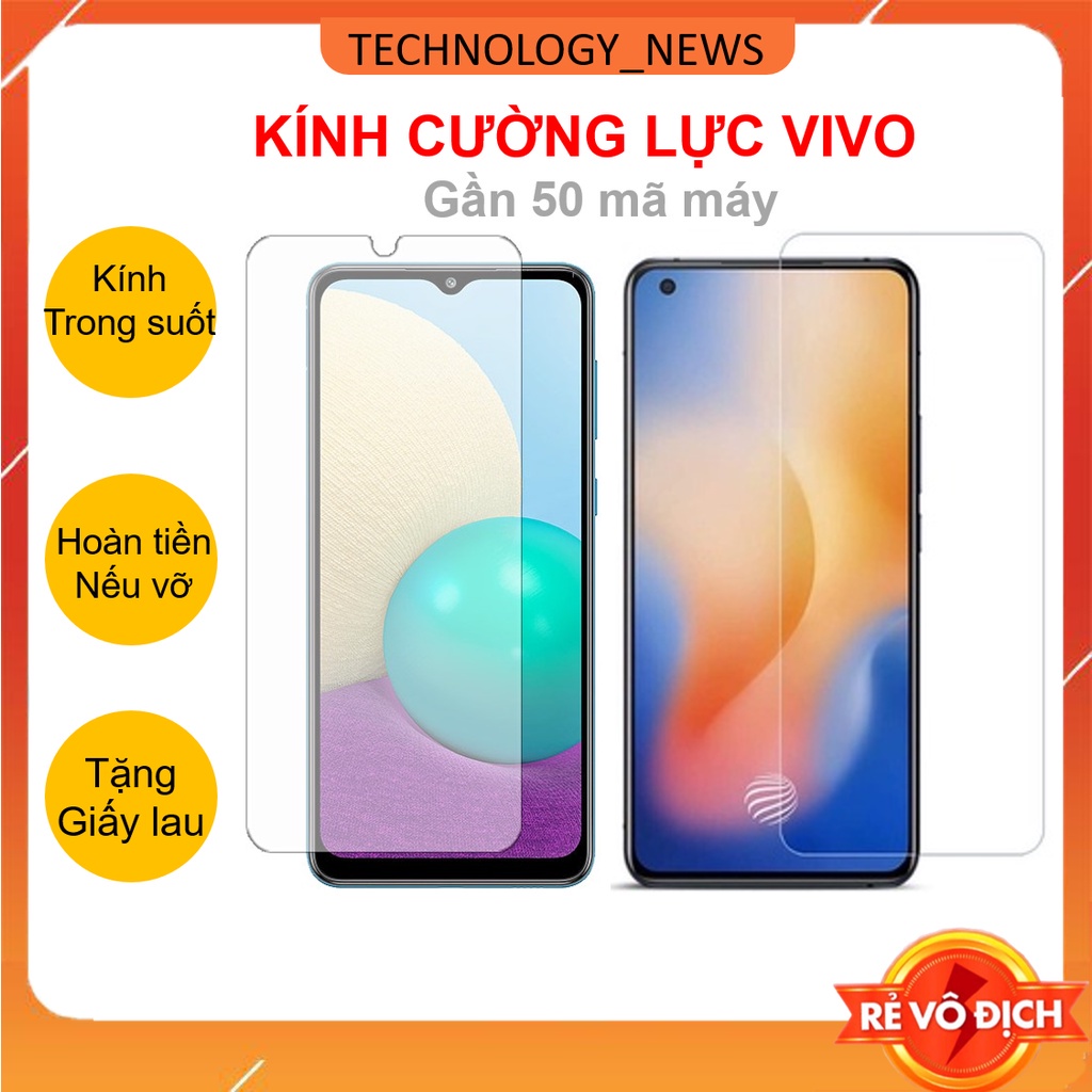 KÍNH CƯỜNG LỰC DẺO NANO CHO VIVO Y15A/Y01/Y11/Y12/Y15/U10/Y20/Y20s/V20/SE/Y12s/Y51/V19/Y30/Y50 Full Màn 98 %