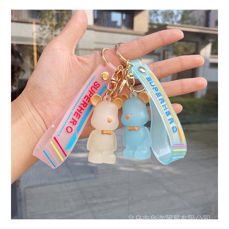 Móc Khoá Hình Gấu Gradien Siêu Dễ Thương HKD41