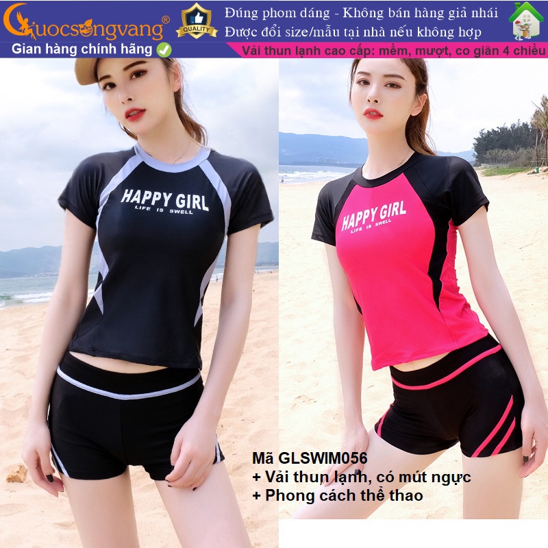 Bộ đồ đi biển nữ bộ quần áo bơi nữ thể thao GLSWIM056 Cuocsongvang