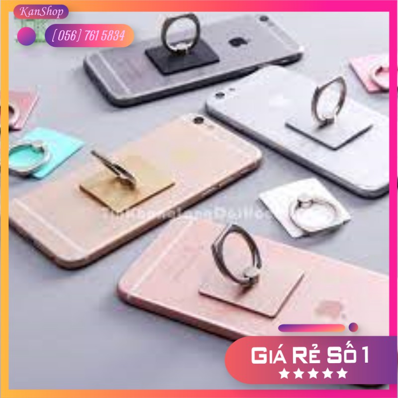 Giá đỡ điện thoại hình nhẫn vuông Trơn Kích thước: 35*30*7mm