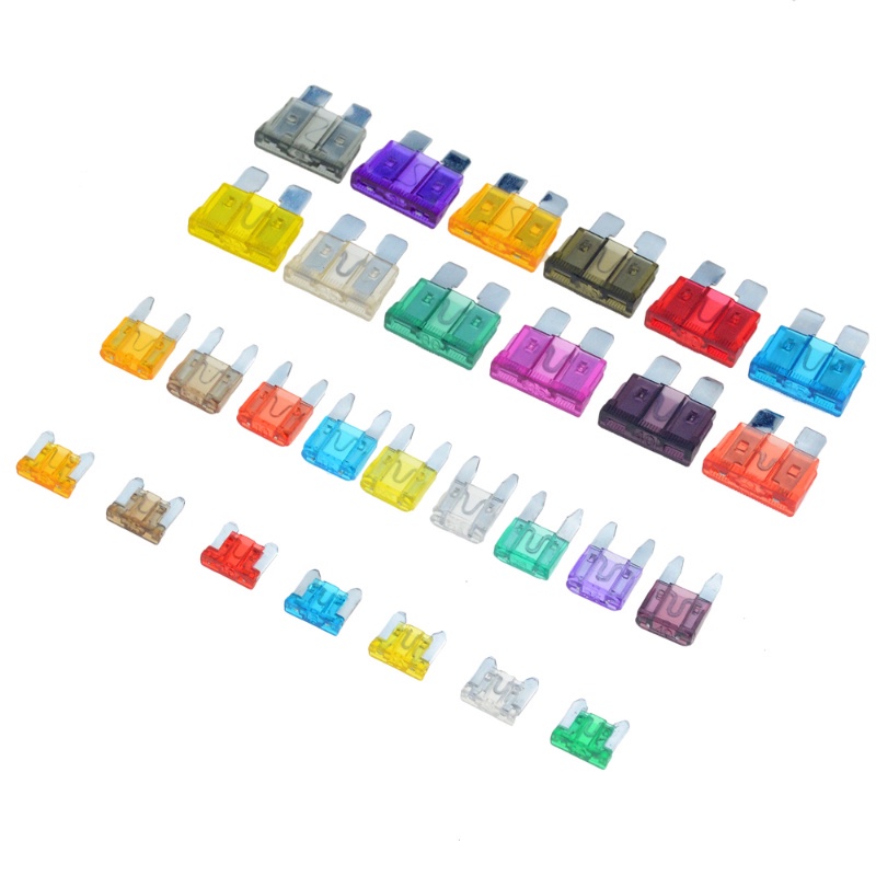 Set 10 Cầu Chì Tự Động mini 3A 5A 7.5A 10A 15A 20A 25A 30A 35A 40A