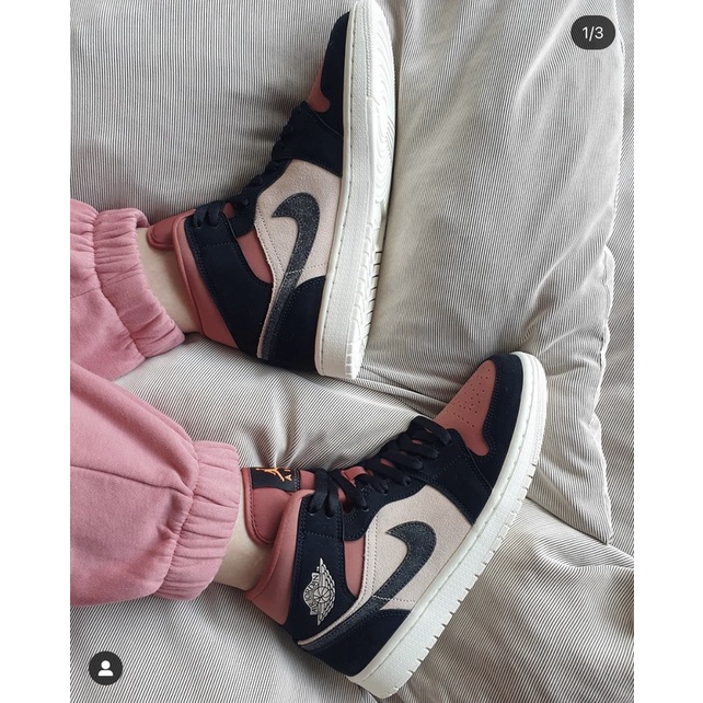 Giày Nike Jordan 1 Mid Dusty Pink