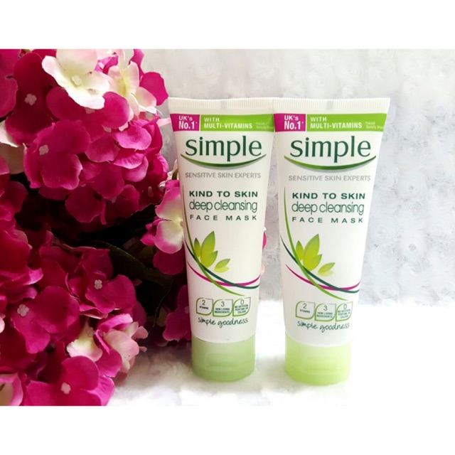 MẶT NẠ DƯỠNG DA SIMPLE KIND TO SKIN DEEP CLEANSING FACE MASK