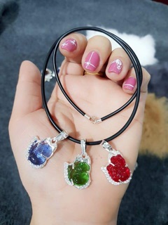 Dây da đeo cổ hồ ly (mẫu 1)