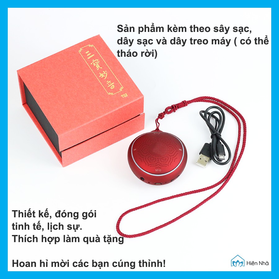 Máy niệm Phật, nghe Pháp có bluetooth cao cấp - Máy tụng kinh có hỗ trợ thẻ nhớ, tai nghe - Hiên Nhà