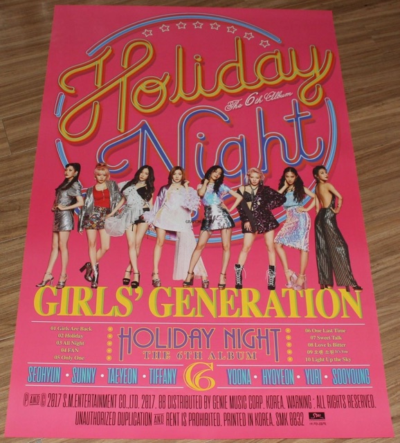 *Có-Sẵn đã kèm tube* Ảnh poster SNSD GIRLS GENERATION HOLIDAY NIGHT