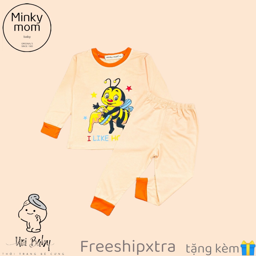 [7-18kg - FREESHIP] Bộ tay dài minkymom thun lạnh cho bé Unibaby BDIHDT