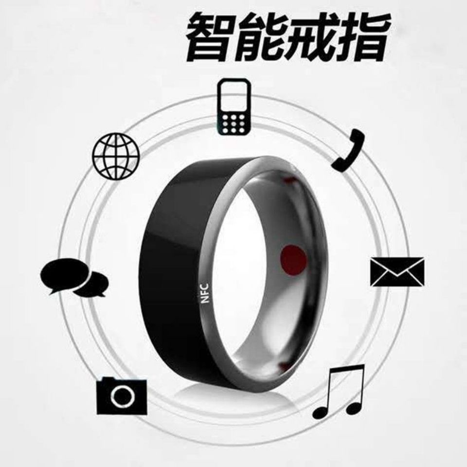 Black Technology Ring NFC Solar Android WIFI Temperature Magic Net Red Same Smart Sci-Fi Bluetooth R